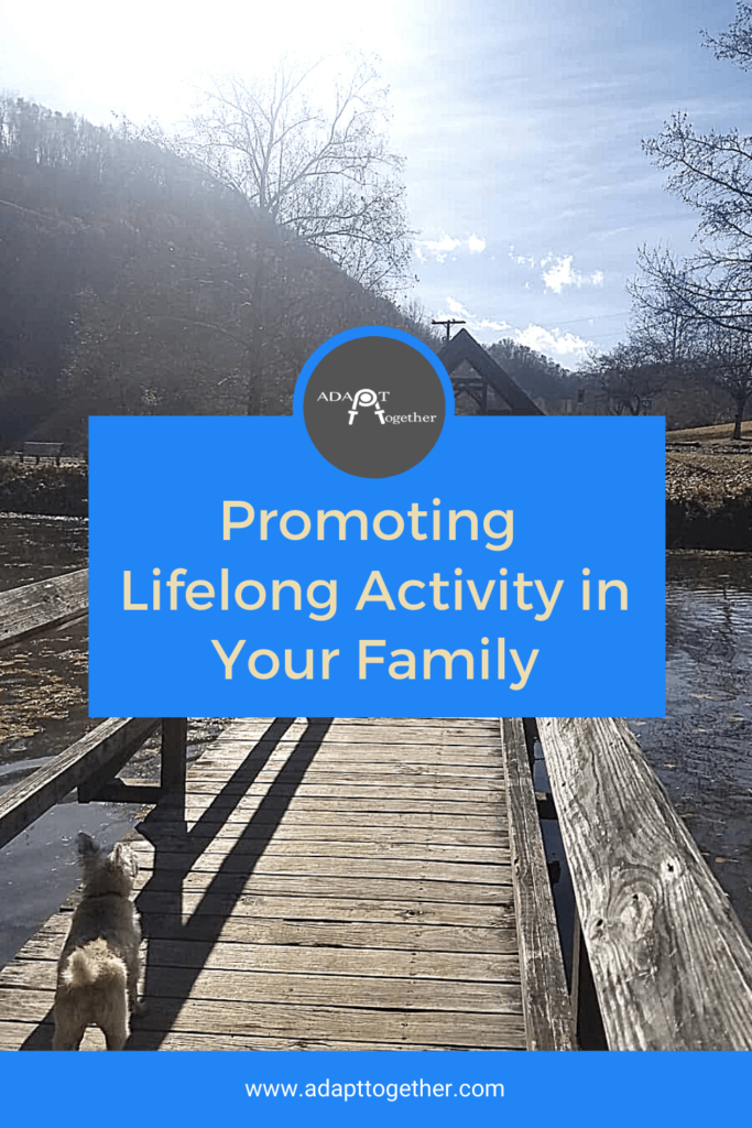 promoting lifelong activity in your family graphic