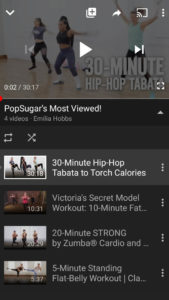 Part 1 of I Did PopSugar's Most Viewed Fitness Videos