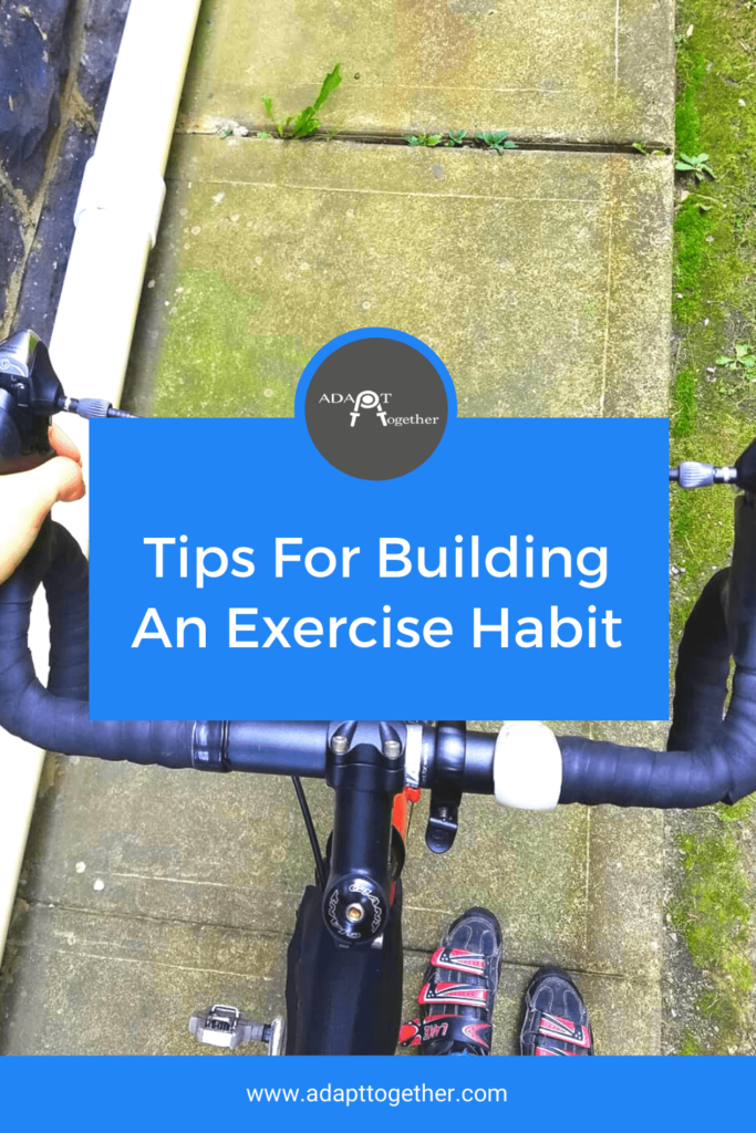 Tips for building an exercise habit graphic