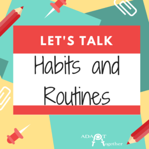 Week 2 Habits and Routines graphic