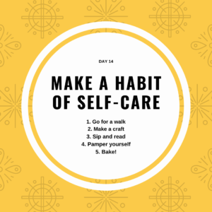 Make a habit of self-care list