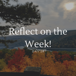 Reflect on the Week